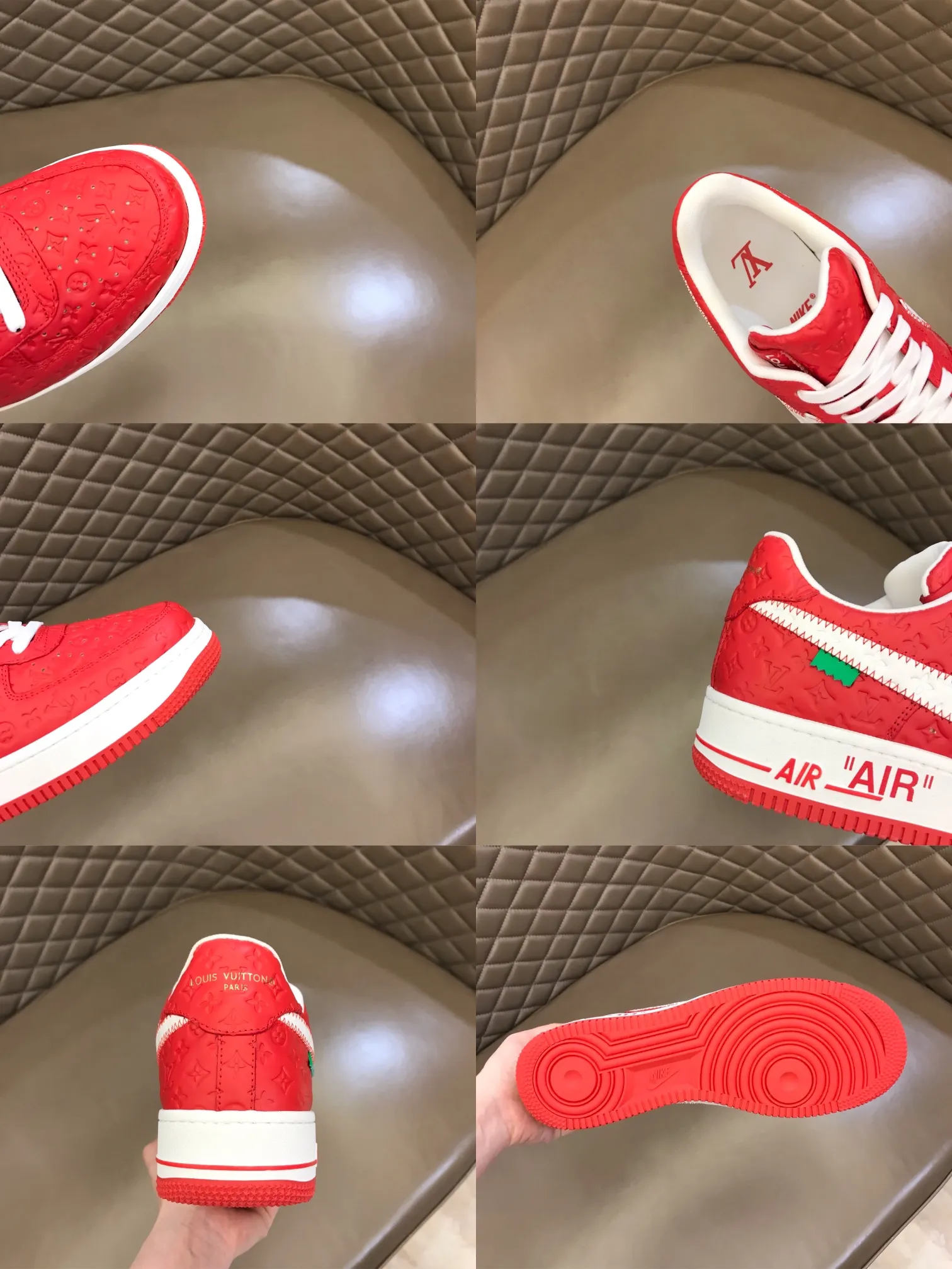 Men's shoes💰p440 "*oui* Vuitto*" x OFF-WHITE x Nike three-party collaboration! Trendy and cool men's casual sports shoes with unrivaled color matching. The design idea basically continues the style of THE TEN. The Swoosh line and tongue label have a very familiar visual effect and are both fashionable and trendy! A must-have for fashionistas! The effect on your feet is absolutely stunning! Size: 38-45